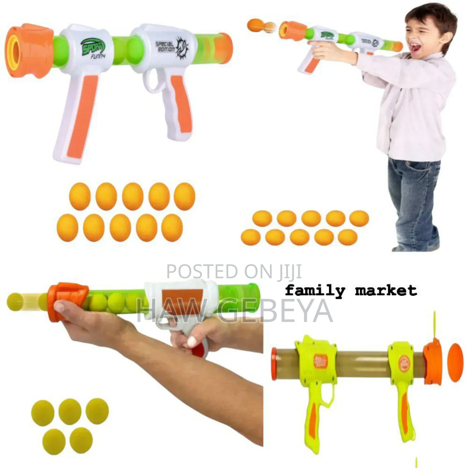Kids Aerodynamic Soft Bullet Gun