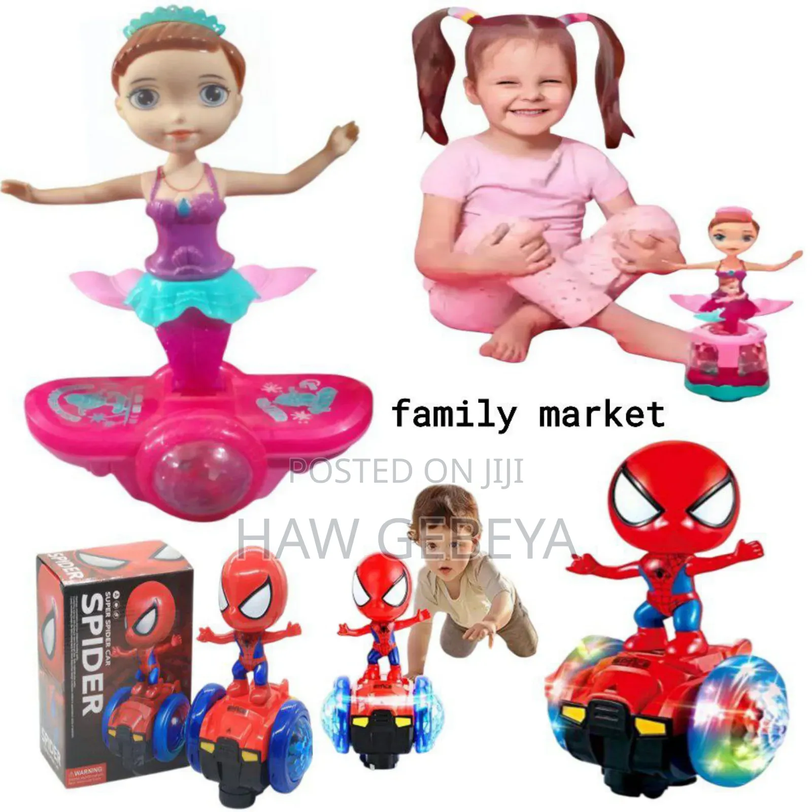  360° Rotating Mermaid Toy With Lights,