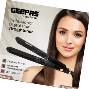 Photo - **Geepas Flat Iron – 1-hour Auto Shut-off For Safety**