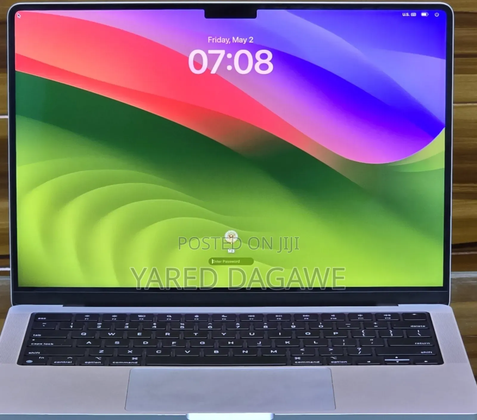 New Laptop Apple MacBook Pro 2023 M3 14-Inch 8GB Apple M3 Pro SSD 512GB
