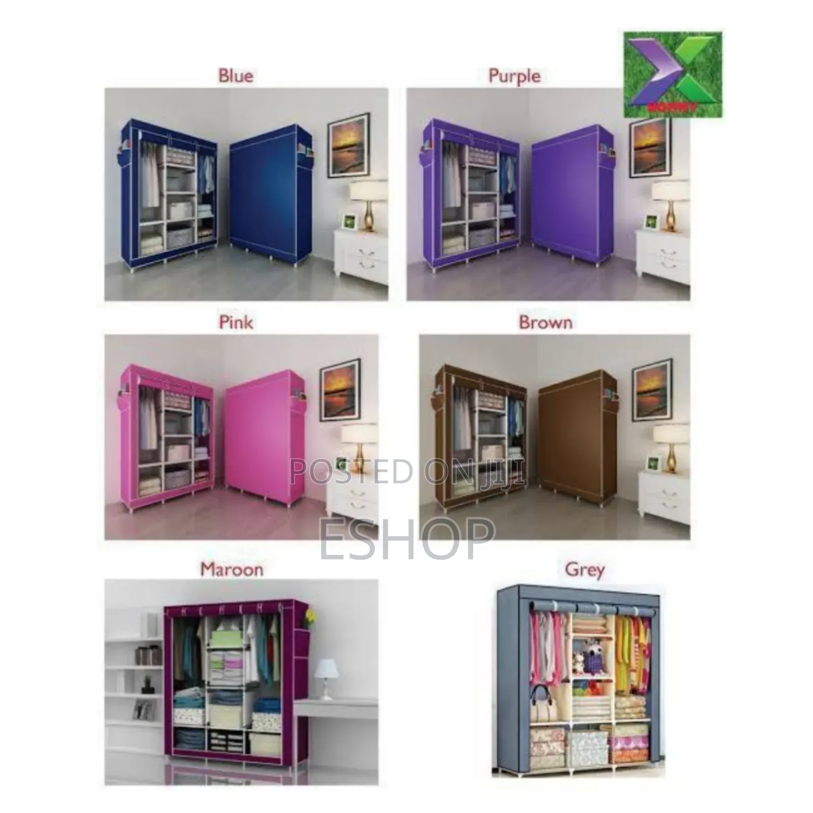 **"Stable Secure Wardrobe – Reinforced Plastic Joints"**