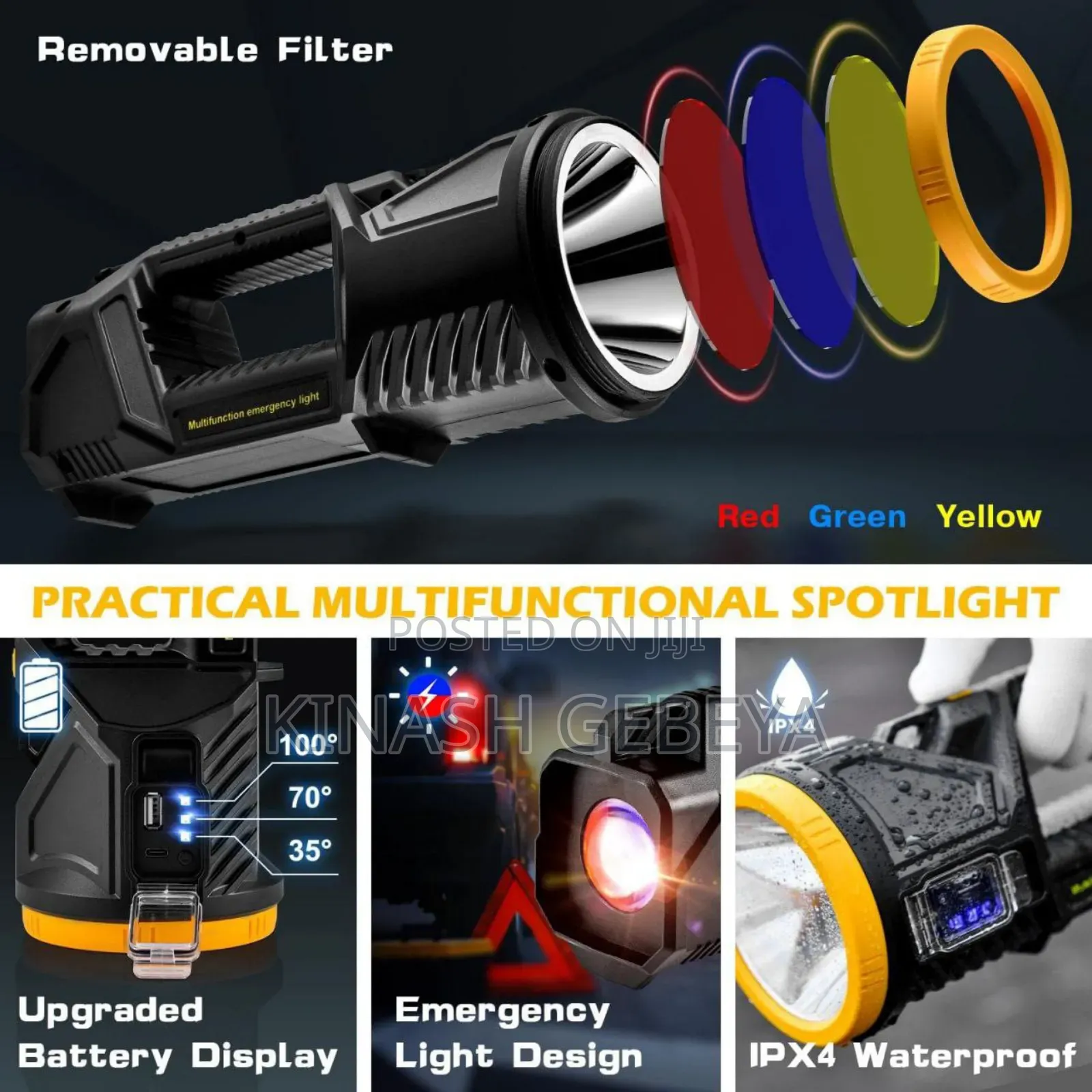 Rechargeable Handheld Flashlight