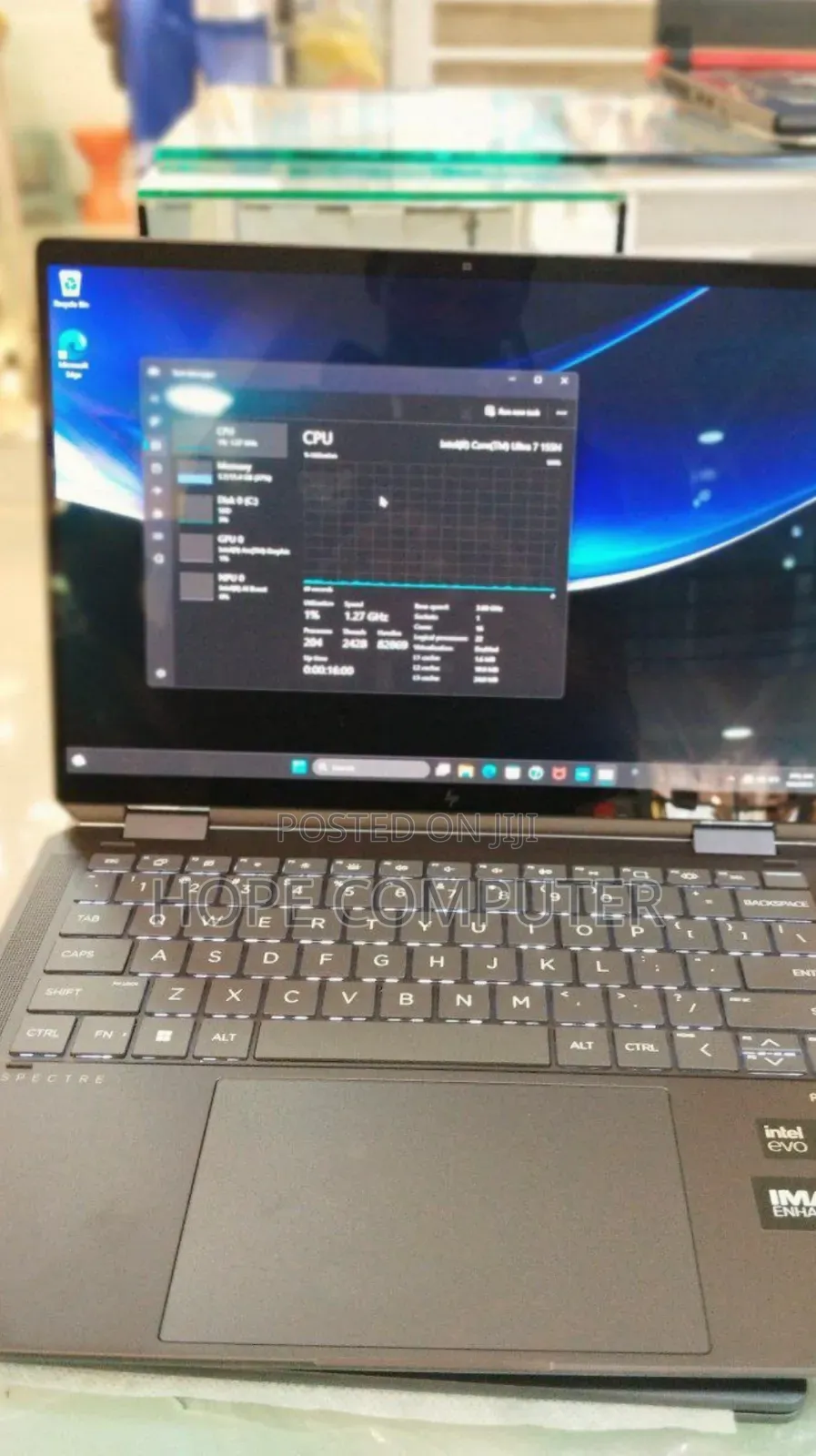 New Laptop HP Spectre X360 16GB Intel Core Ultra 7 SSD 1T