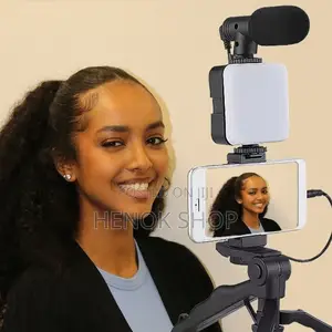 3 በ 1 የያዘ Original የ [Video] መቅረጫ - | Light | Mic | Tripod |