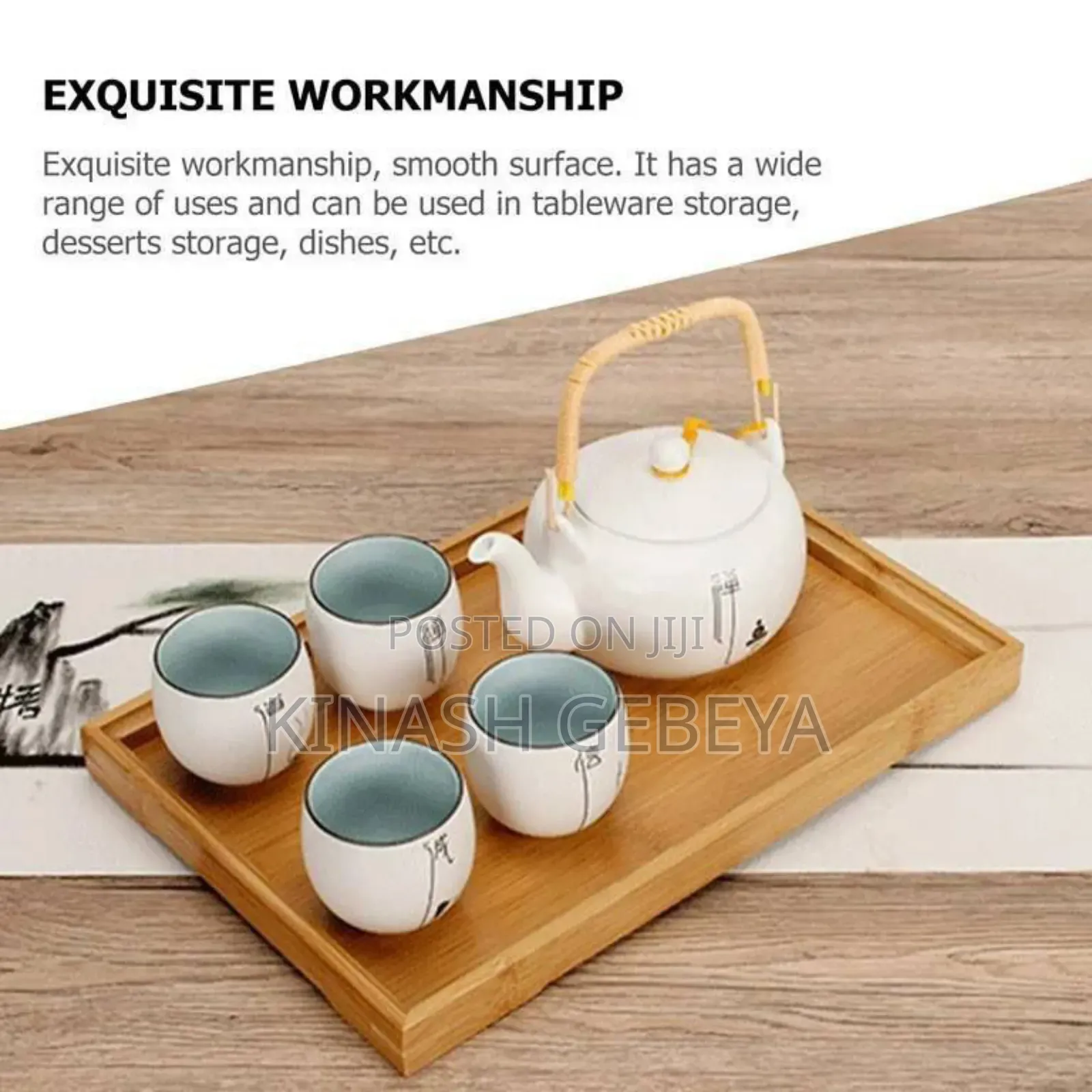 High Quality 3pcs Bamboo Trey