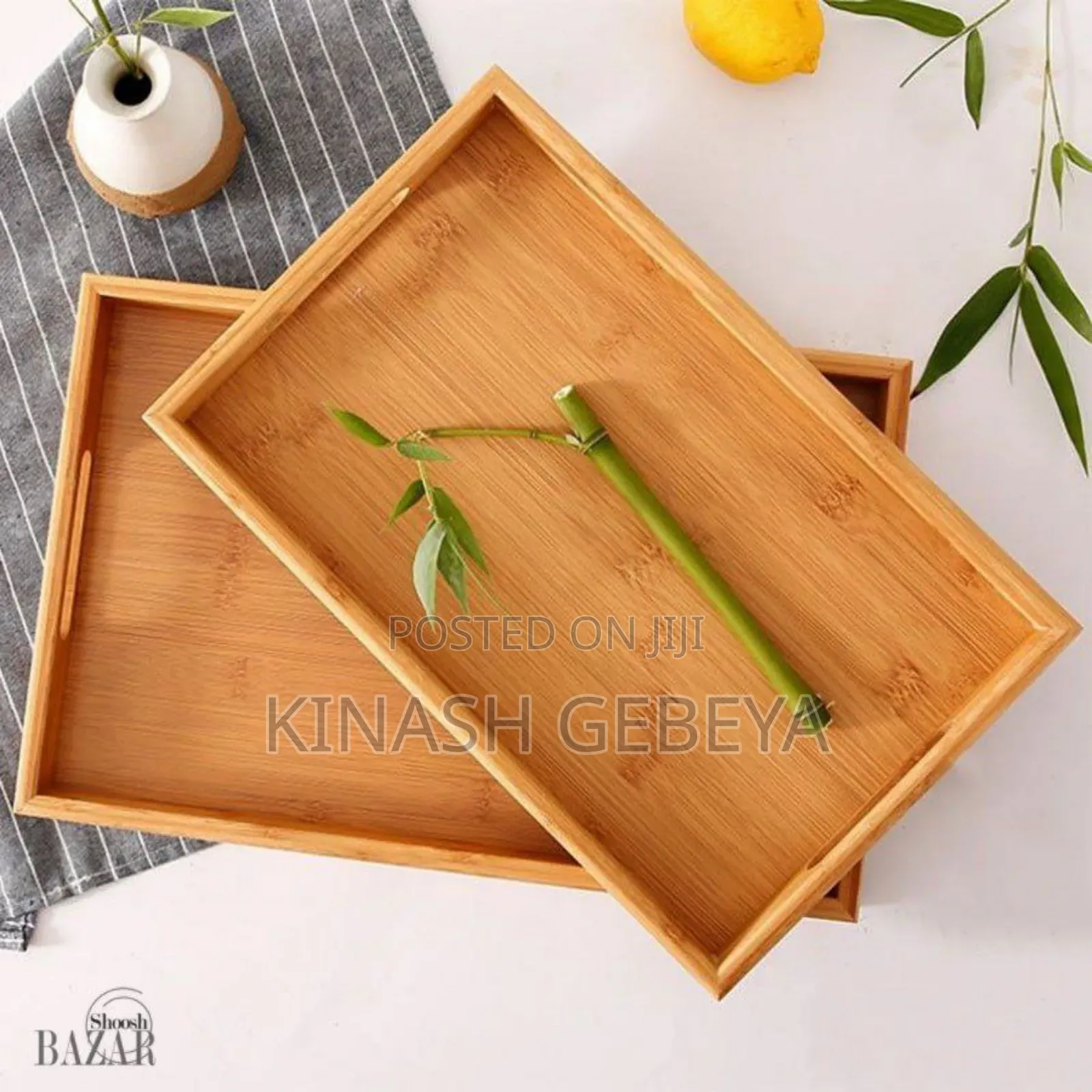 High Quality 3pcs Bamboo Trey