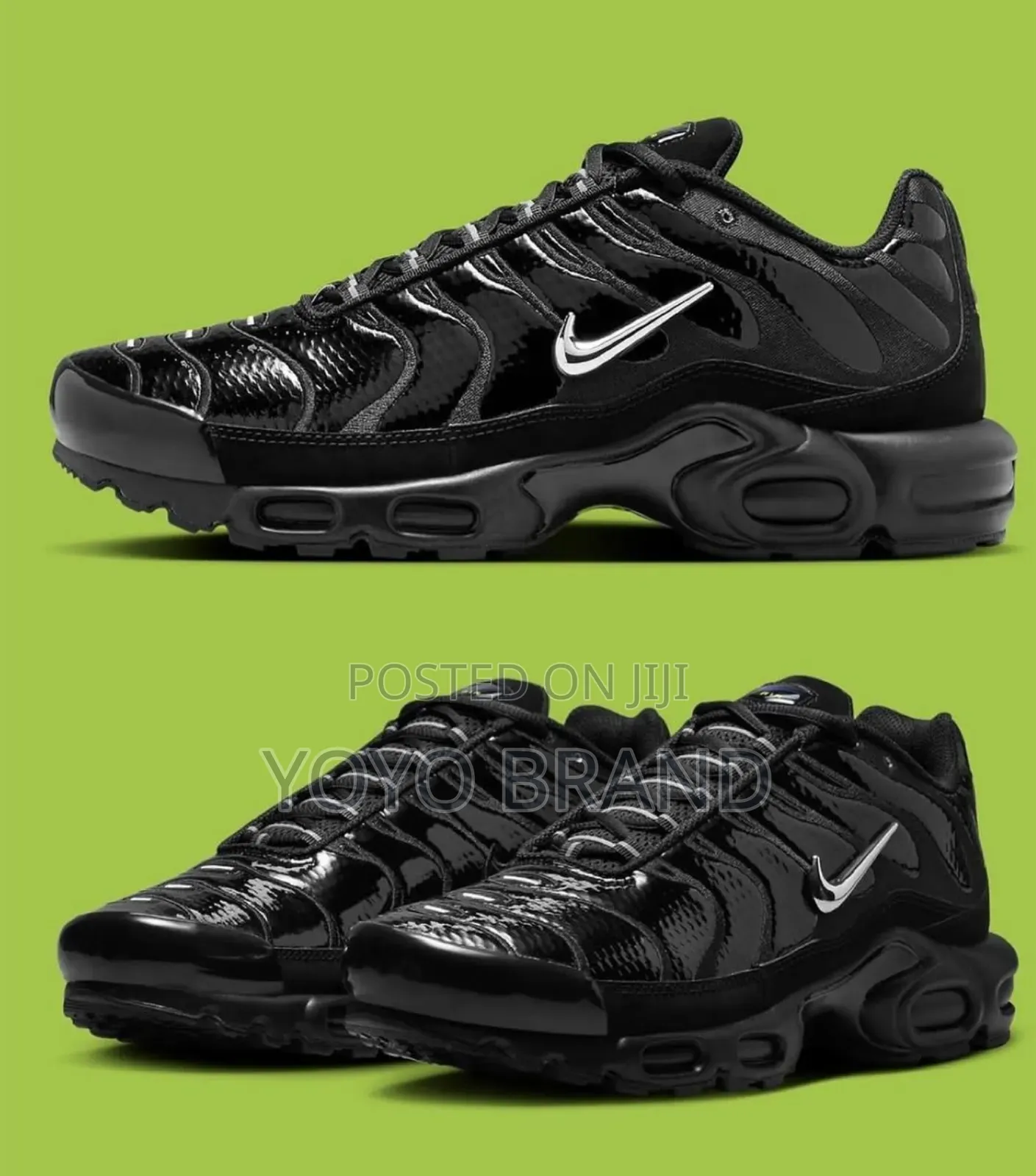 Air Nike Tn Black Lather
