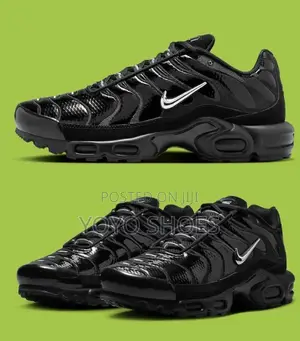 Air Nike Tn Black Lather