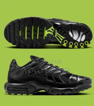 Air Nike Tn Black Lather