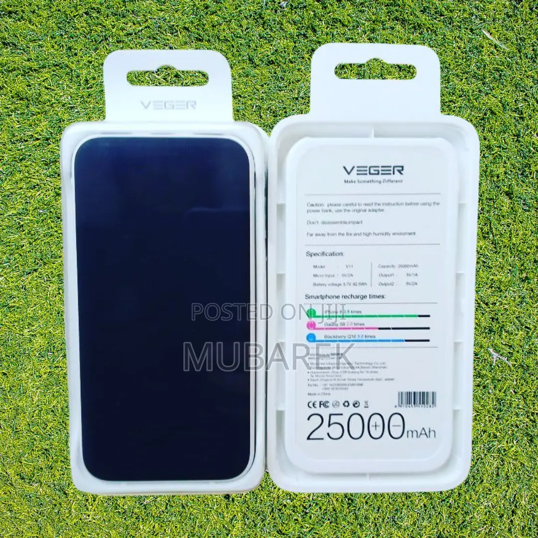 Seamless Fast Charging: 25000mah