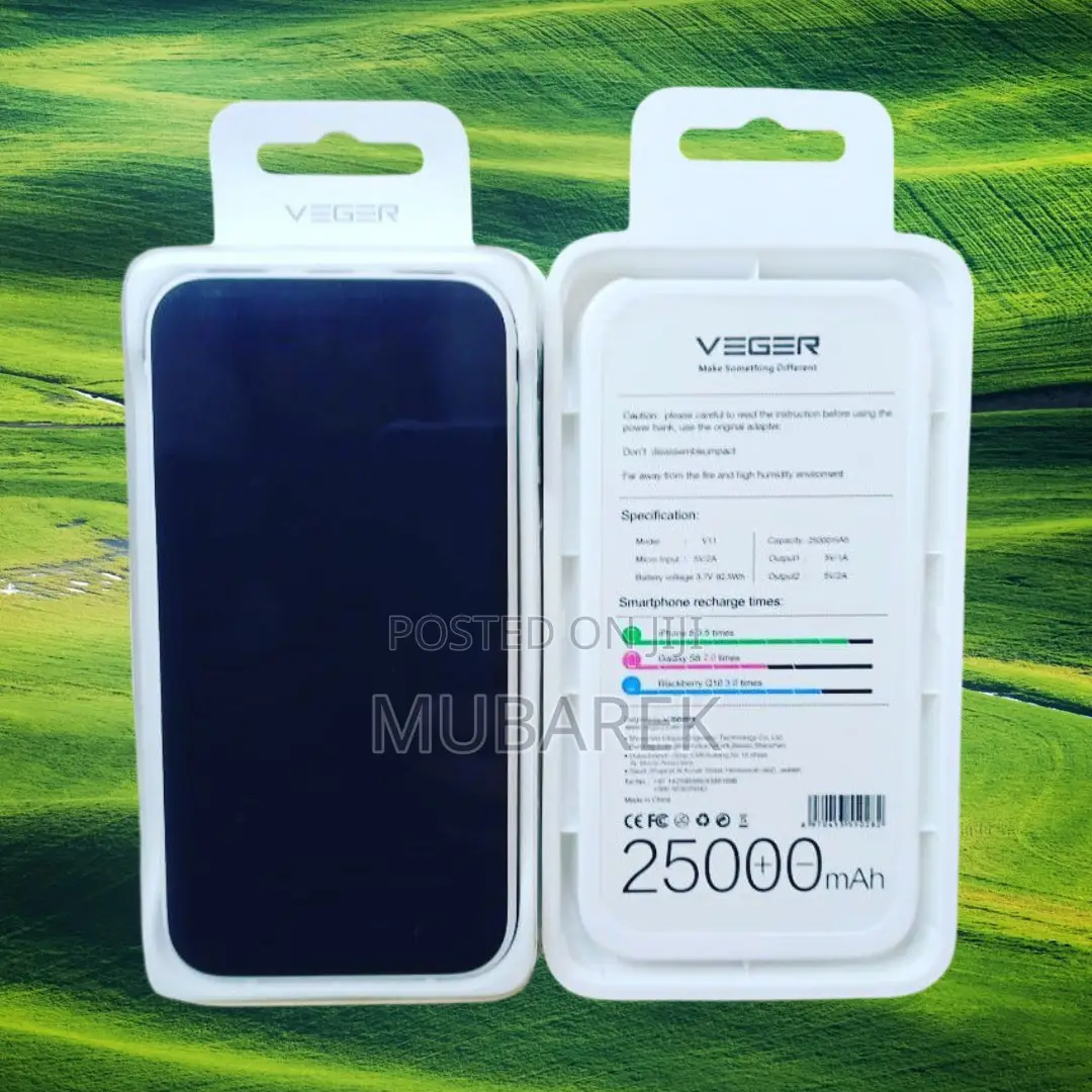 Accelerated Charging: 25000mah Power Bank