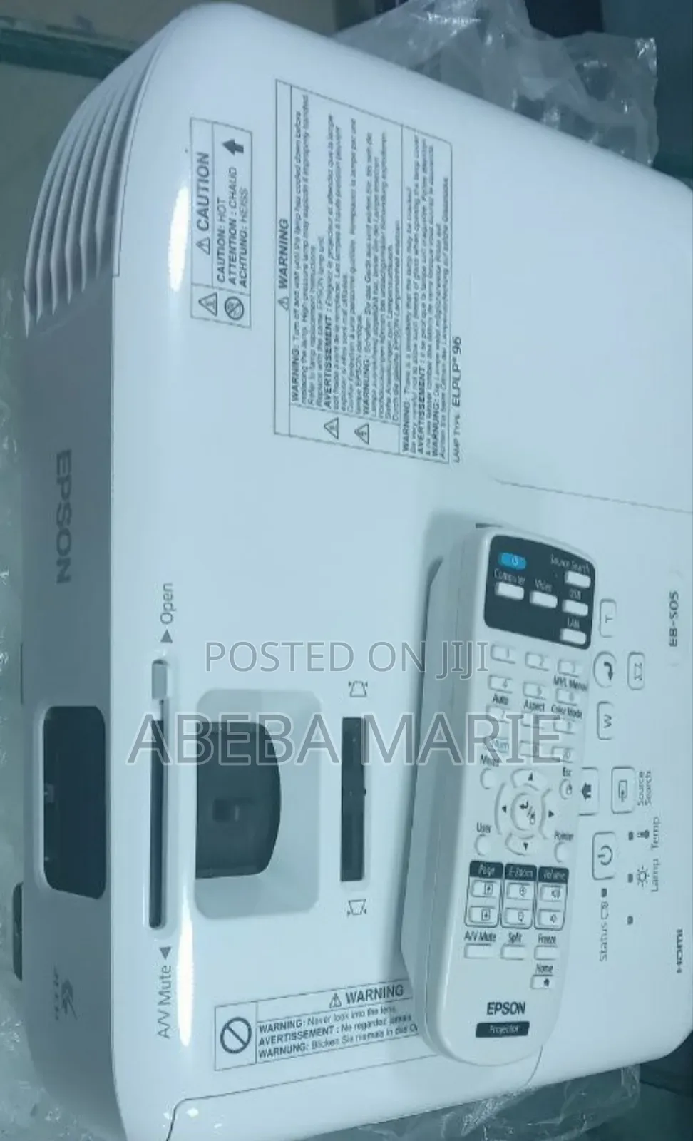 Epson Projector With Remote Model Name: Eb-S05 Hardw