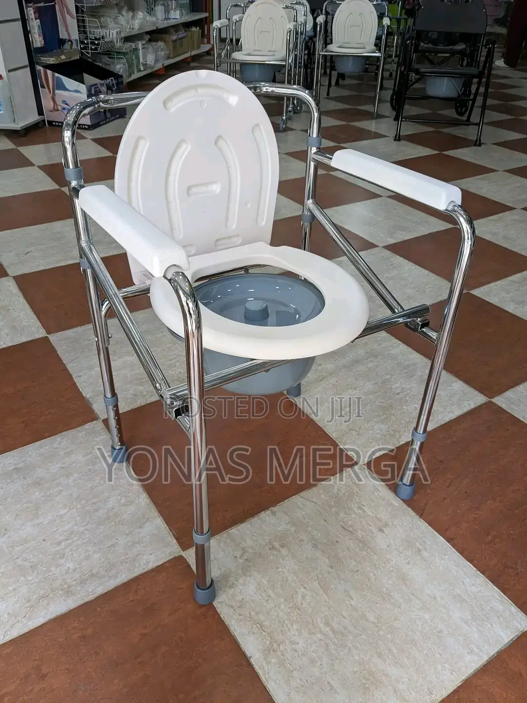 Toilet Seat Fold Bedside Chair፵طbath Chair∞Resistant to Dirt