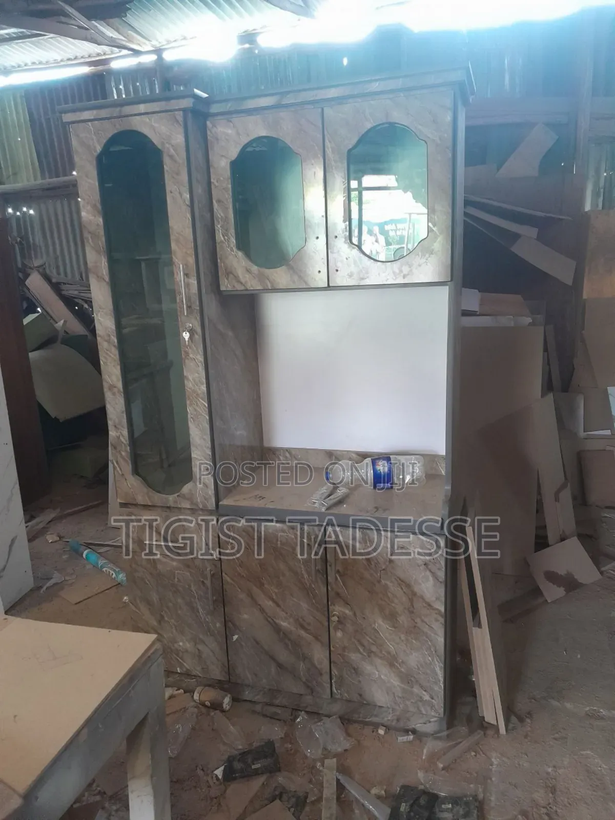 Kitchen Cabinet በፀዴ ዲዛይን በላምኔት 120*200cm