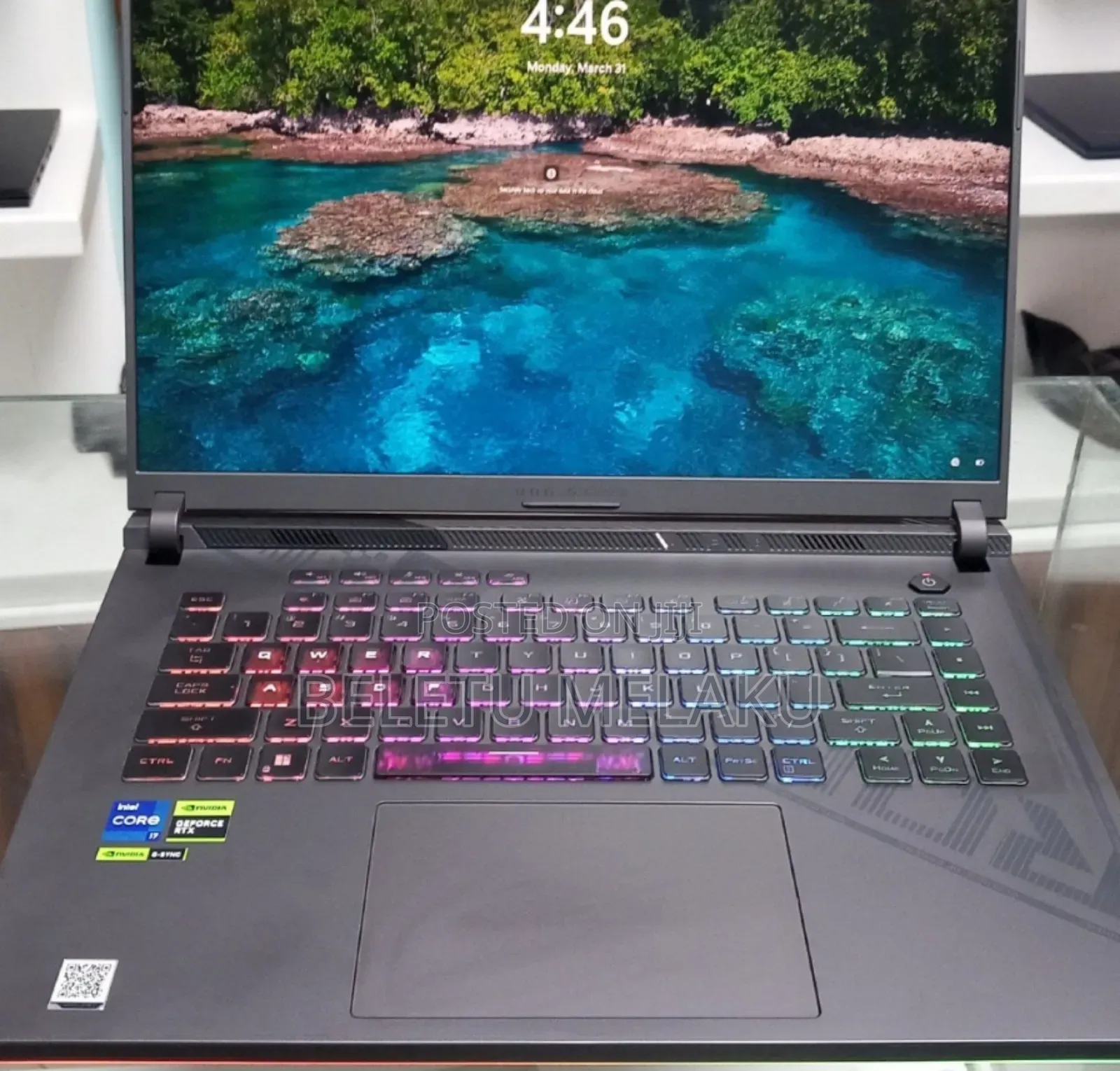 New Laptop Asus ROG Strix G16 G614 16GB Intel Core I7 SSD 1T