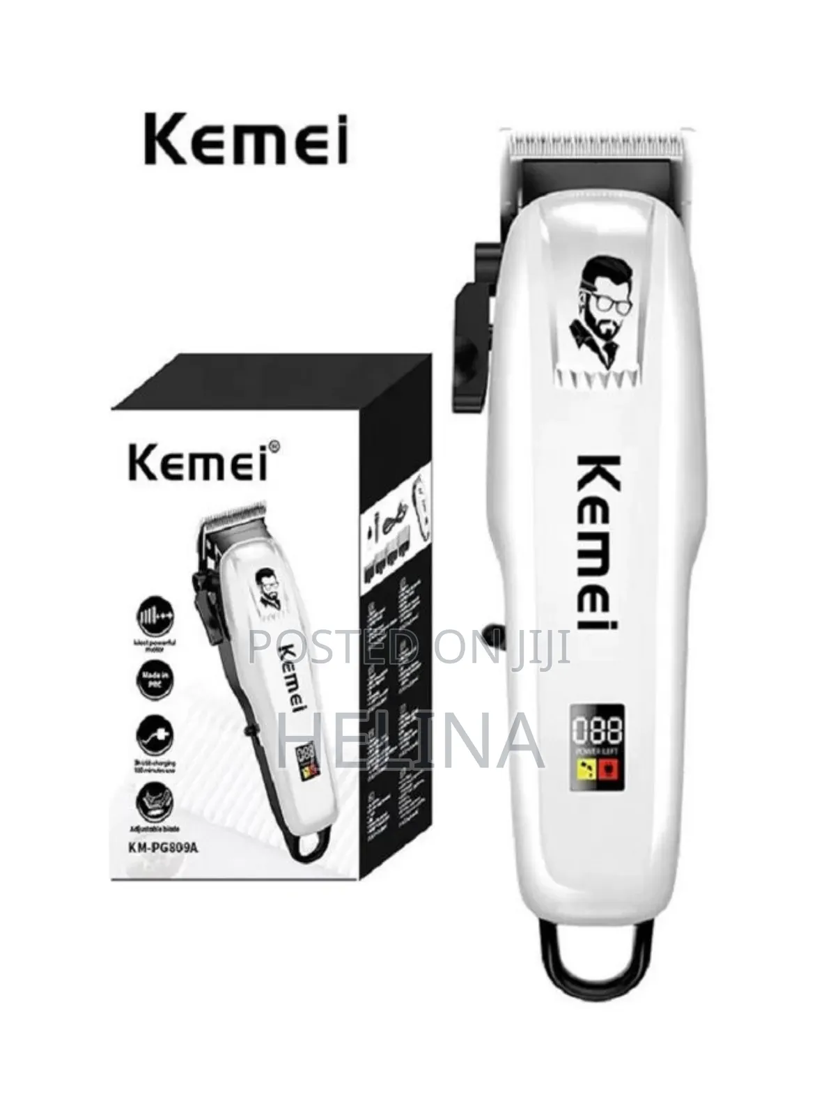 Strong Power With LCD Kemei Professional Hair Clipper