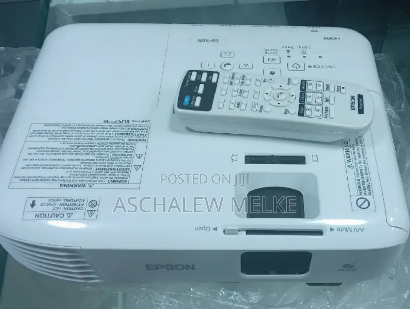 Epson Projector With Remote 
Model Name: Eb-S05
Hardware