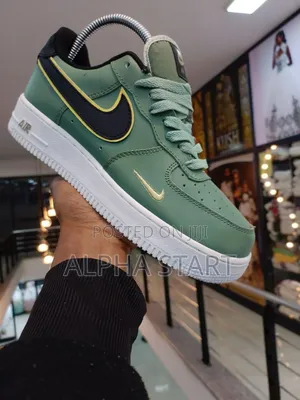 Photo - Nike Air Force Green Black High Master Quality Sneakers