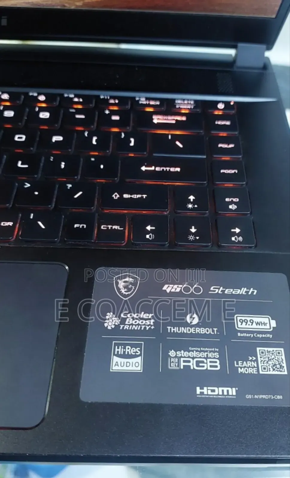 New Laptop MSI 16GB Intel Core I7 SSD 1T