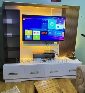 Photo - ቲቪ ስታንድ Wall Modern With High Quality Made of MDF #1