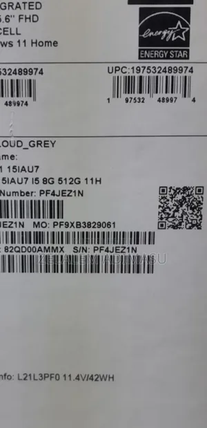 New Laptop Lenovo IdeaPad 1 8GB Intel Core I5 SSD 512GB