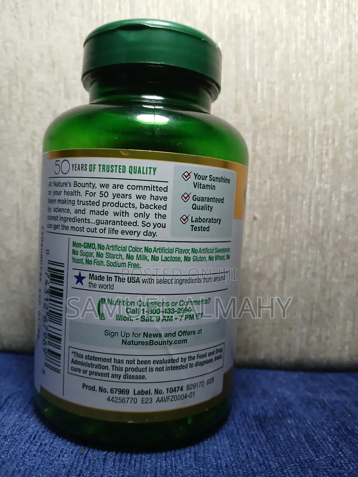 Vitamin D - 5000 Iu (125mcg) (Usa Vitamin D3)