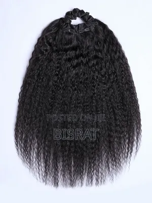 Frodio Human Hair Ponytail Extension- Water Wave (18 Inches)