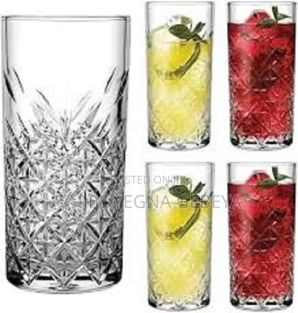 Frozen Glacier Design Water Juice Glass Set