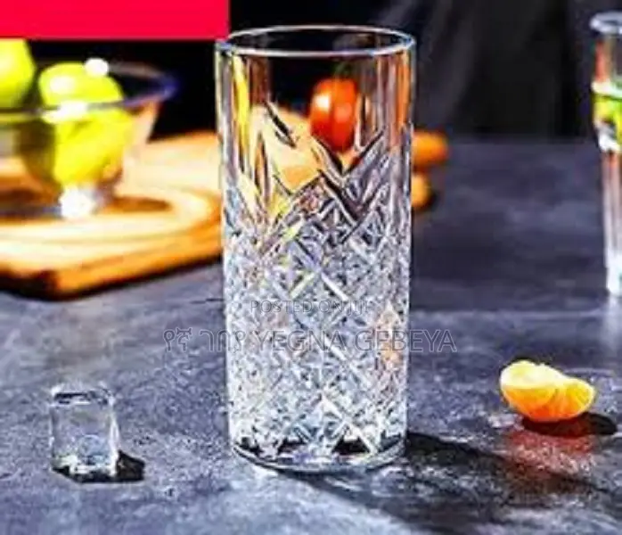 Frozen Glacier Design Water Juice Glass Set