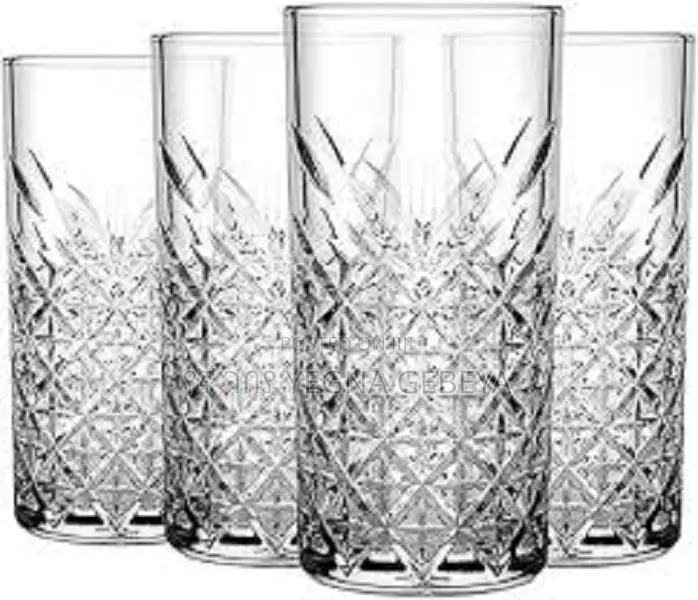 Frozen Glacier Design Water Juice Glass Set
