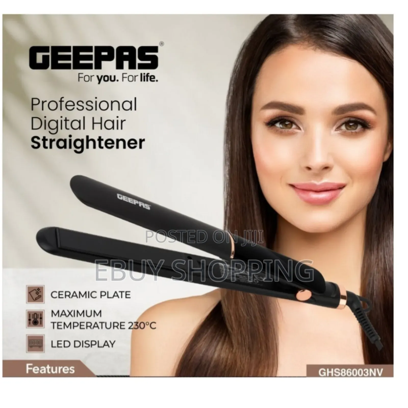 **Adjustable Temperature Hair Straightener – Quick Heat-up!*