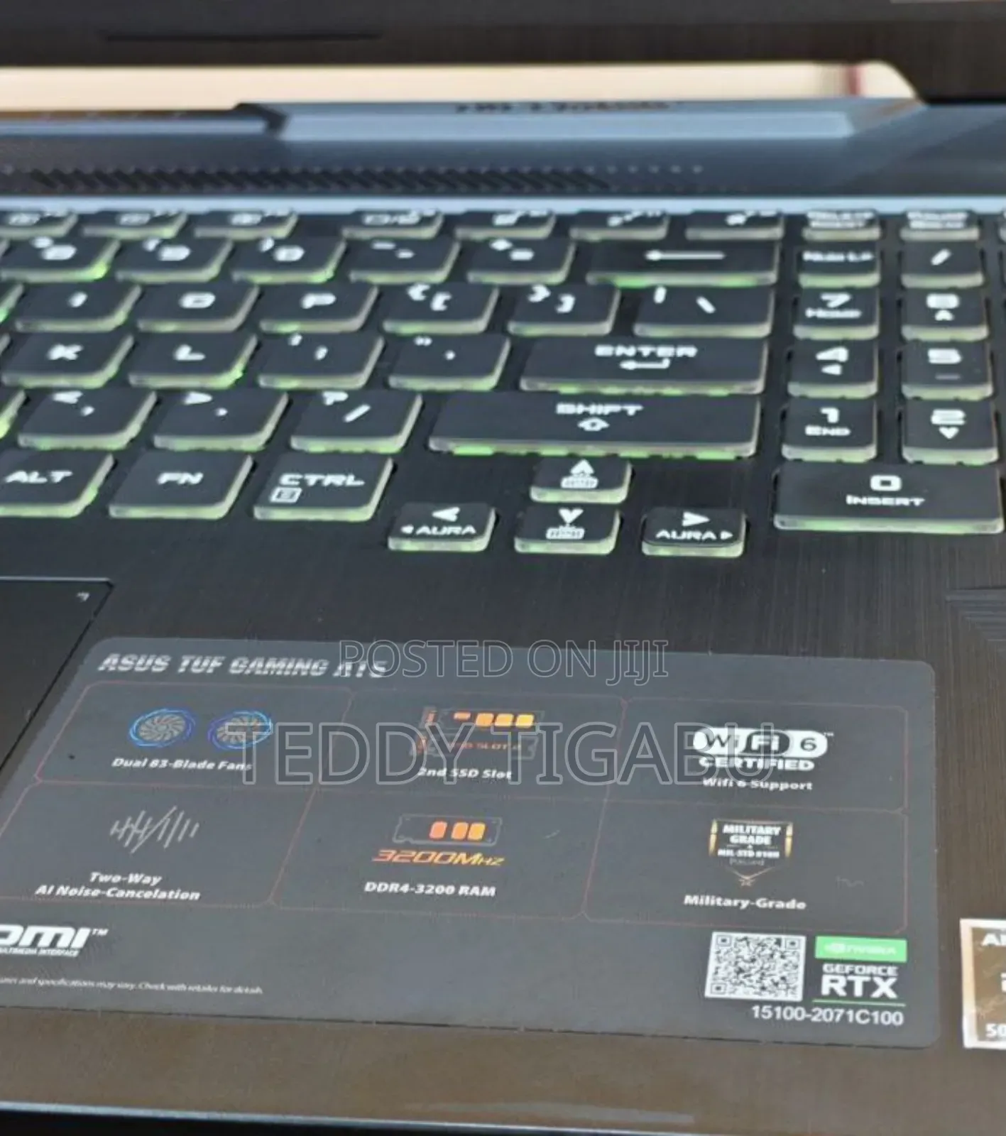 New Laptop Asus TUF Gaming A15 16GB AMD Ryzen 7 SSD 512GB