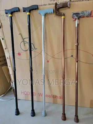 Photo - Adjustable Soft Grip Walking Caneف፮walking Stickجπelderly