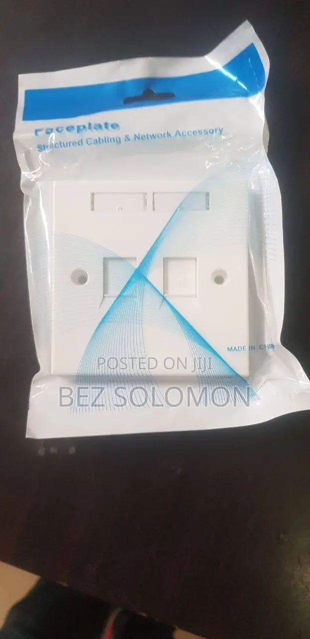 Structured Cabling Faceplate – Network Wall Socket Cover