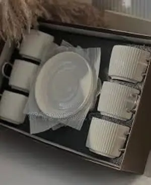 Elegant White Ceramic 12pcs Tea Set With Plates