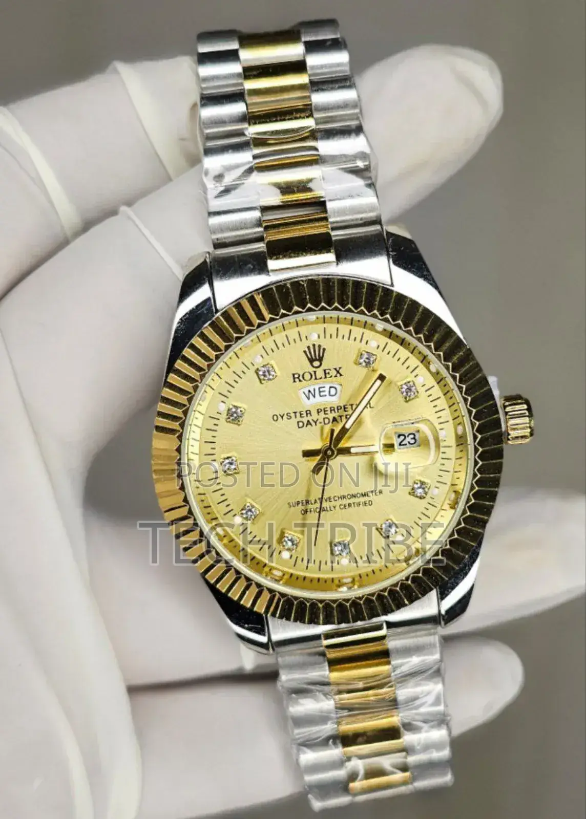 Rolex Quartz Movement Stainless Steel Analog Watch Authentic