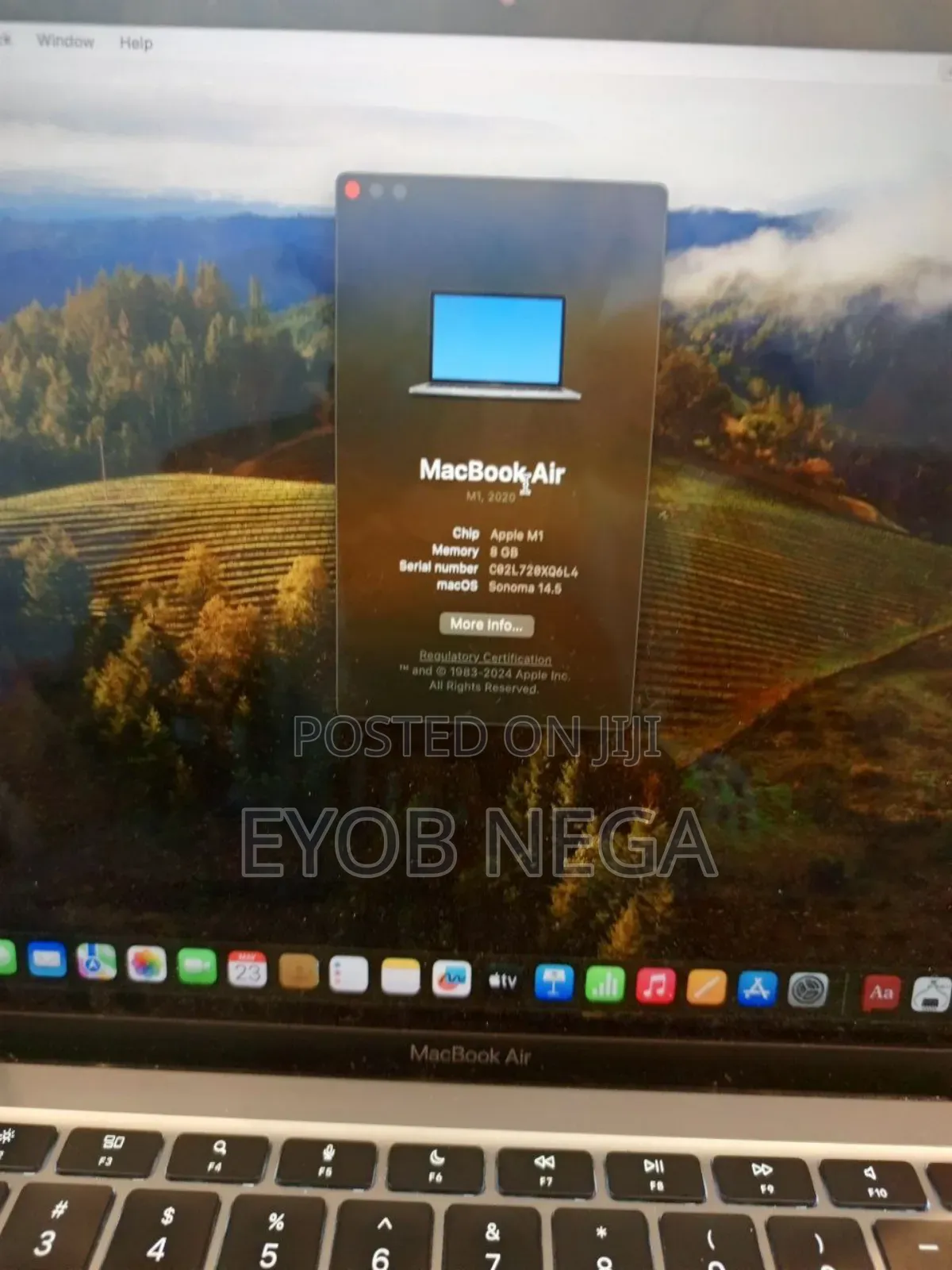 New Laptop Apple MacBook Air 2020 M1 8GB Apple M1 SSD 256GB