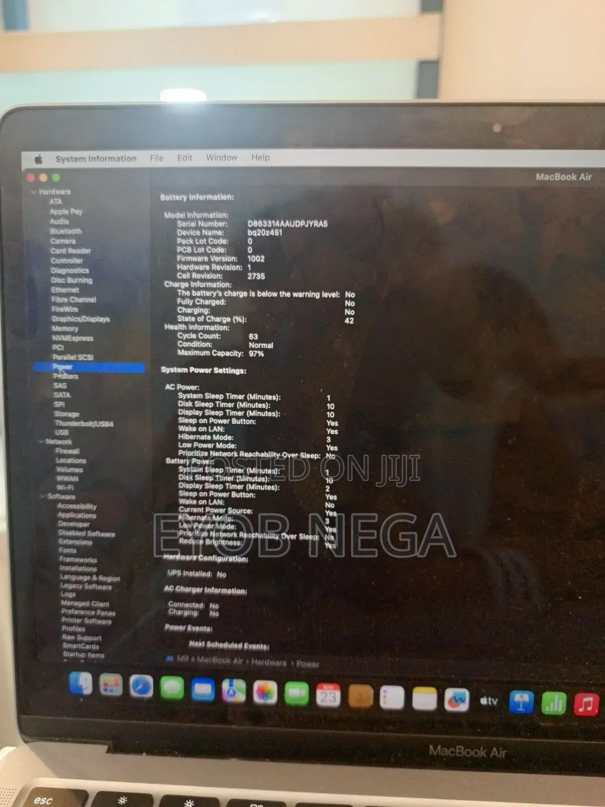 New Laptop Apple MacBook Air 2020 M1 8GB Apple M1 SSD 256GB