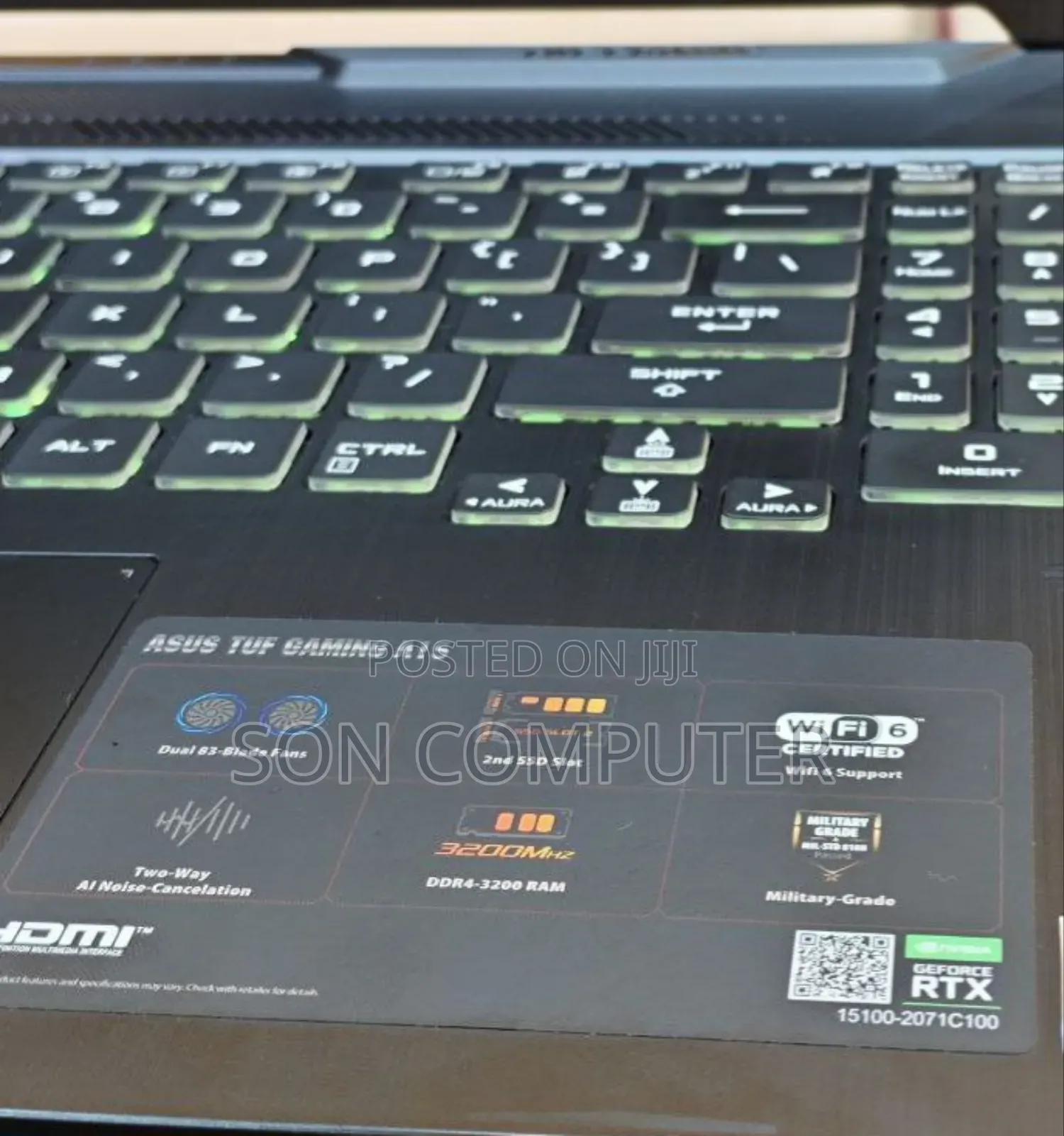 New Laptop Asus TUF Gaming A15 16GB Intel Core I7 SSD 512GB