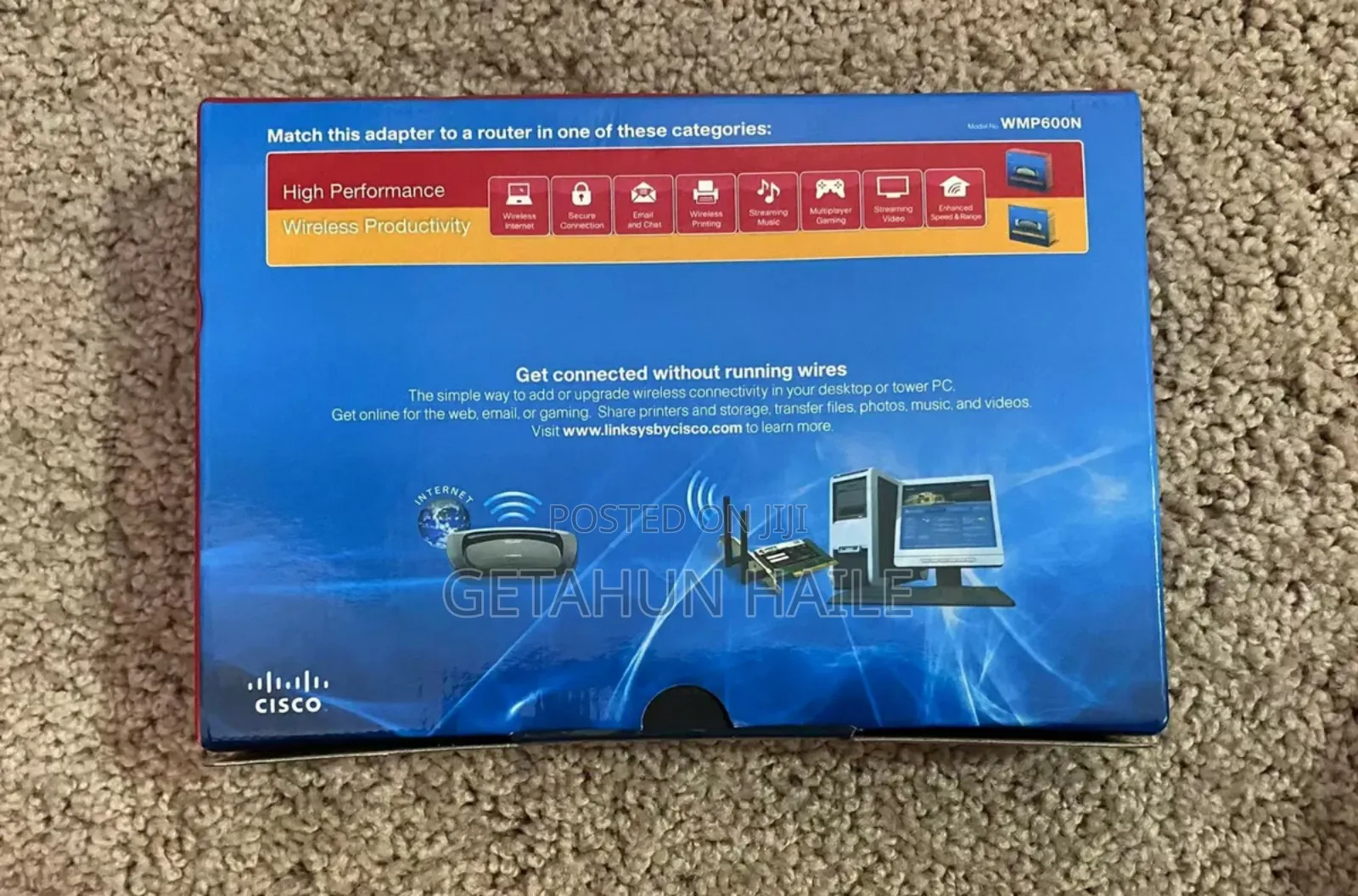 Cisco by Linksys Dual Band Wireless-N Pci Adapter Wmp600n