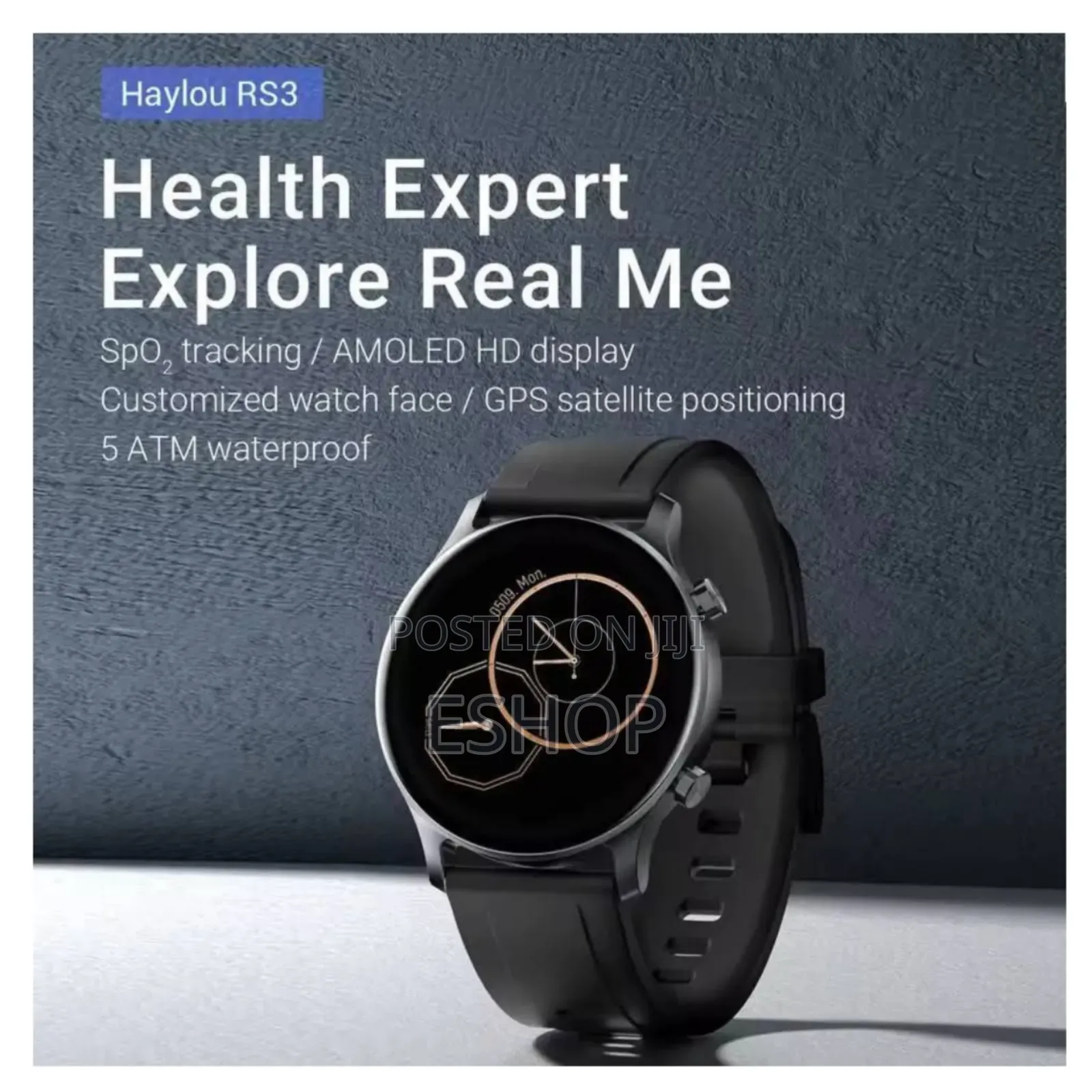 **Slim Design, Big Features – Haylou Rs3 Smart Watch**