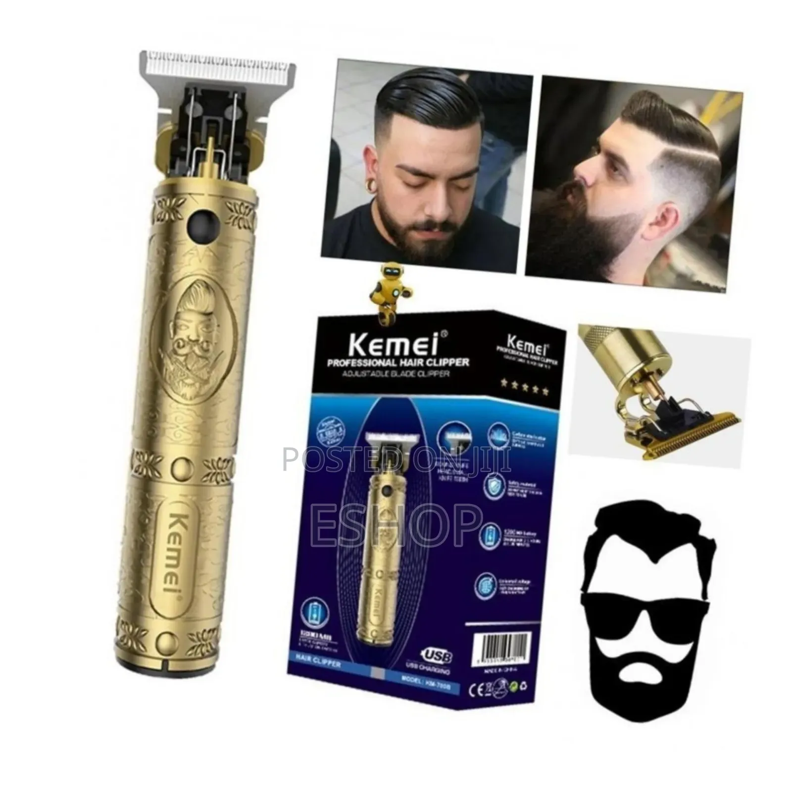 **Kemei Hair Shaver – Smooth Painless Trimming**