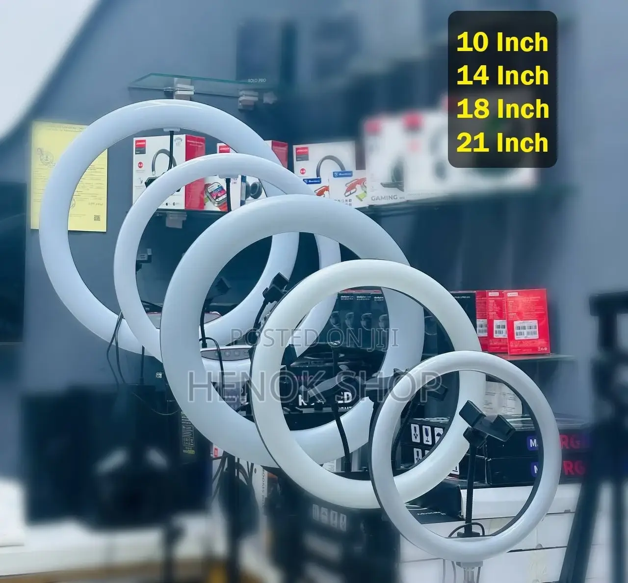 ከ 10 እስከ 21 Inch Ring Light | ለ Tiktok , ለ Youtube, ለ Makeup