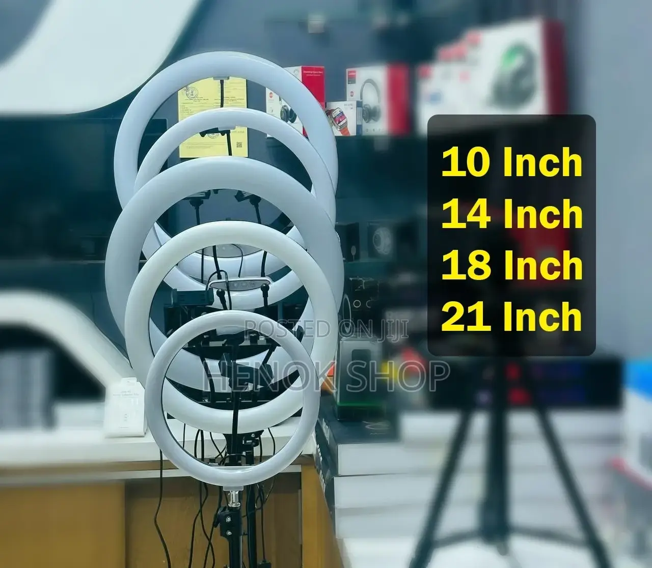ከ 10 እስከ 21 Inch Ring Light | ለ Tiktok , ለ Youtube, ለ Makeup