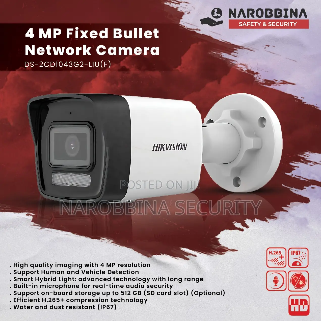 Hikvision 4mp Smart Hybrid Bullet Network Camera