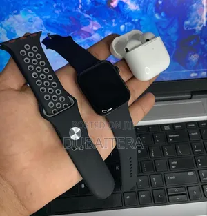 Photo - ስማርት ሰዓት ከairpods እና 2 መቀየሪያ ማሰሪያ ጋር