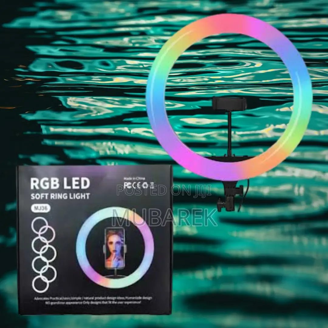 14 Inch RGB Ringlight: With Bluetooth Remote Shutter