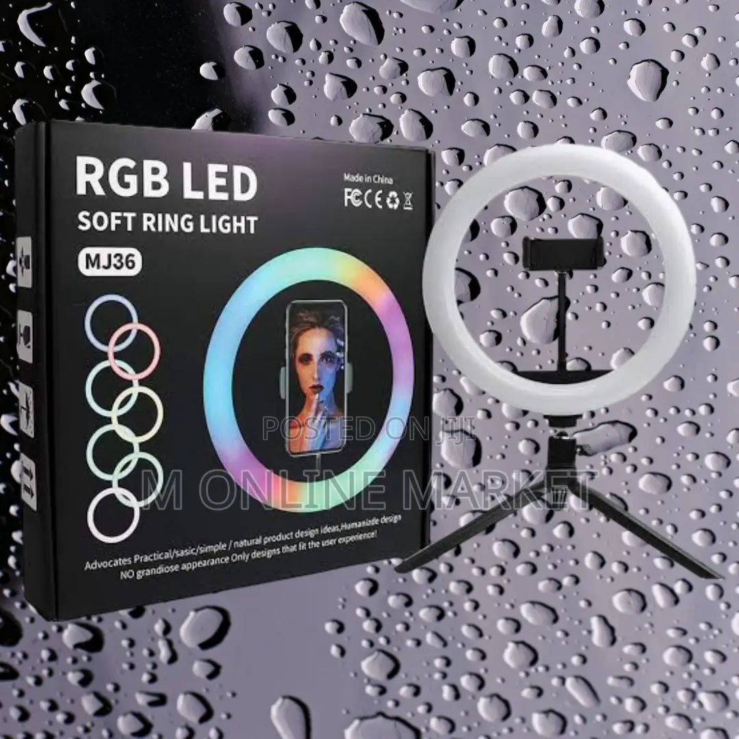 14 Inch RGB Ringlight: With Universal Phone Holder