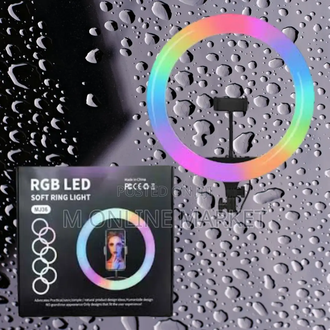 14 Inch RGB Ringlight: Portable Lighting on-the-Go Creators