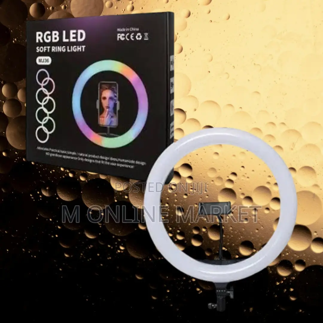 14 Inch RGB Ringlight: Dimmable Led With Warm to Cool Tones